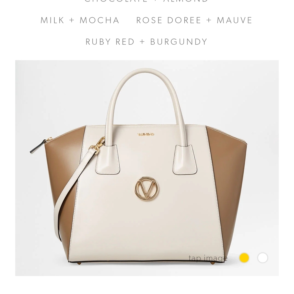 Valentino Milk and Mocha Satchel